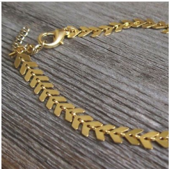 ✨Gold Plated Arrow Anklet✨Beach Comber Collection - Picture 3 of 5